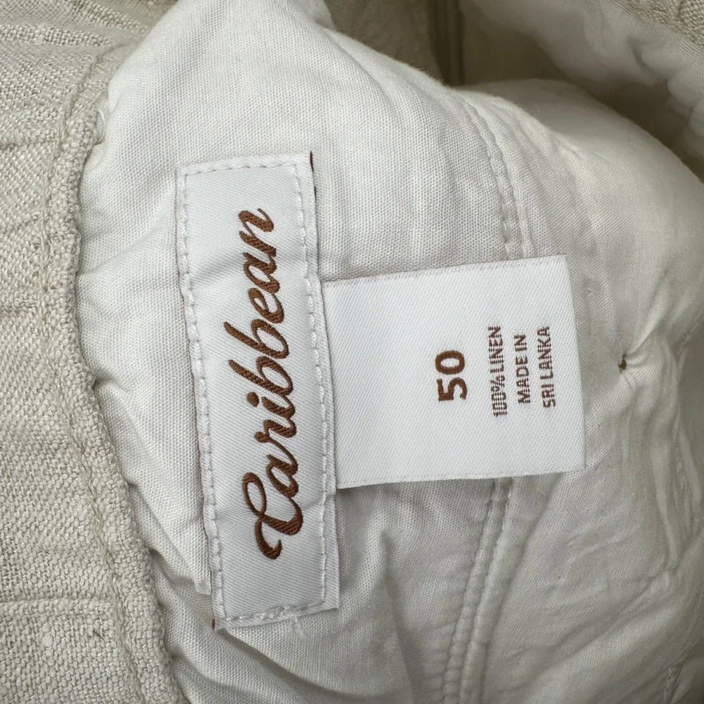 Isle Sands Linen Big Man Shorts 50 Beige Coastal Casual‎ 10